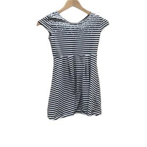 Circo Striped Dress Little Girls Casual Summer Sz.M(7/8) Sequins